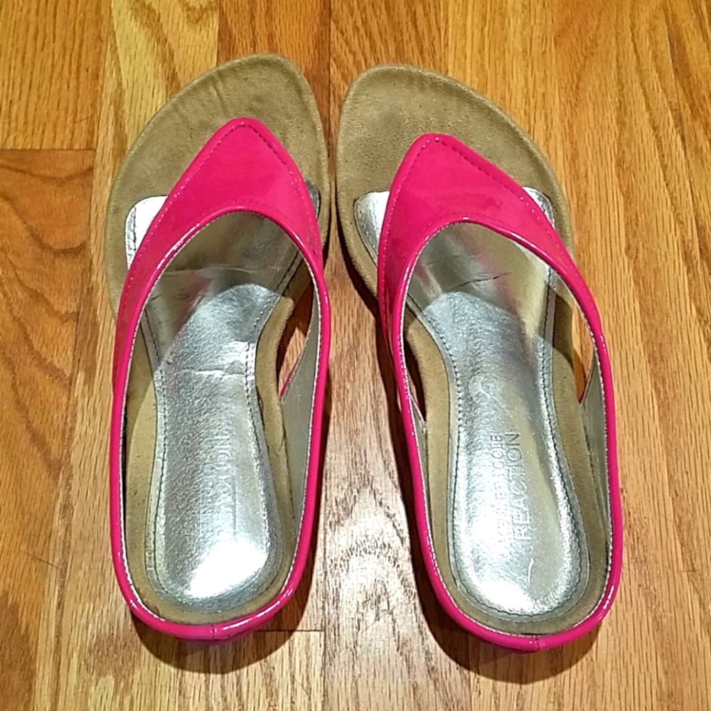 Kenneth Cole  Patent Pink Sandals